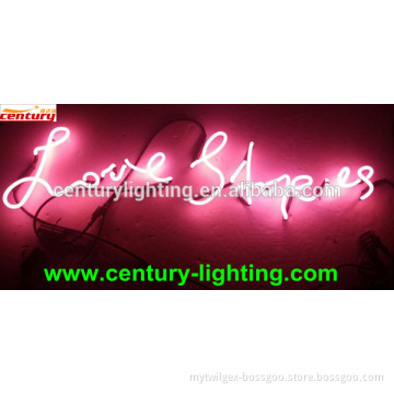neon light letters